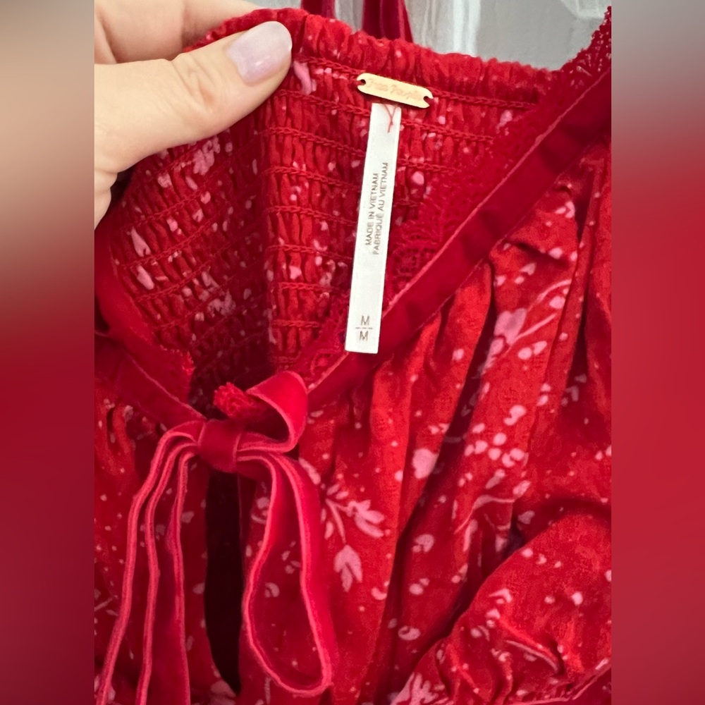 Free People NWT Floral Mini Dress - Picture 5 of 6